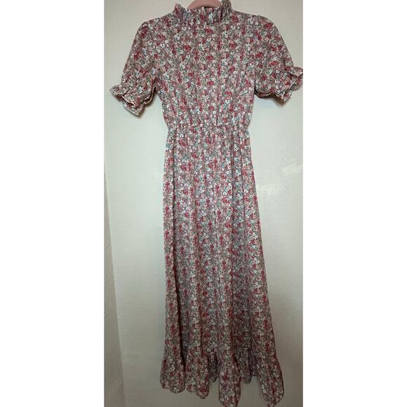 Indie & Co. Dress X-Small Amelia Floral Cottage Core Ruffle Like New Feminine - Picture 6 of 16